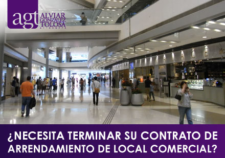 ¿Necesita Terminar o Culminar su Contrato de Arrendamiento de Local Comercial? Interior de Centro Comercial