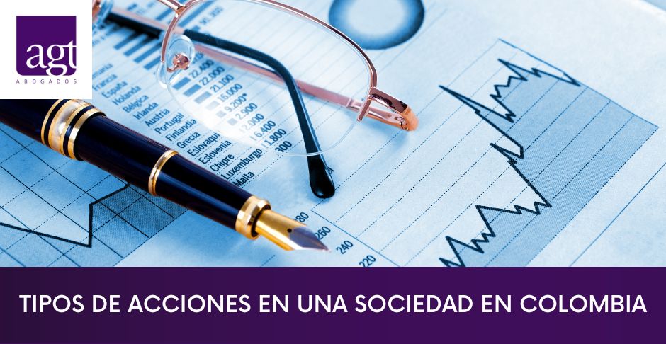 Tipos de acciones en una sociedad en Colombia 